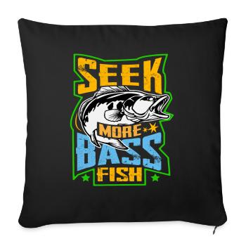 Suchen Sie mehr Barschfische - Sofakissenbezug 45 x 45 cm - Schwarz - Vorne