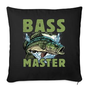 Bassmeister - Sofakissenbezug 45 x 45 cm - Schwarz - Vorne