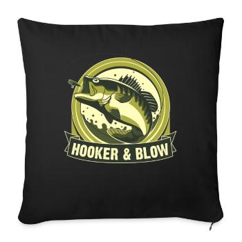 Nutten und Koks - Sofakissenbezug 45 x 45 cm - Schwarz - Vorne