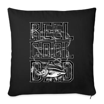 Rolle Cool Dad - Sofakissenbezug 45 x 45 cm - Schwarz - Vorne