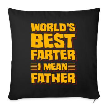 Le meilleur Farter du monde, je veux dire Père - Housse de coussin décorative 45 x 45 cm - noir - Devant