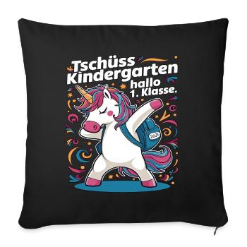 Goodbye Kindergarten Hello 1st Class 2024 - Sofa pillowcase 17,3'' x 17,3'' (45 x 45 cm) - black - Front