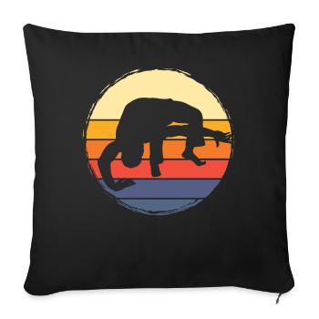Capoeira - Sofa pillowcase 17,3'' x 17,3'' (45 x 45 cm) - black - Front