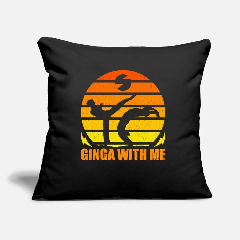 Capoeira ginga avec moi Housse de coussin décorative 45 x 45 cm