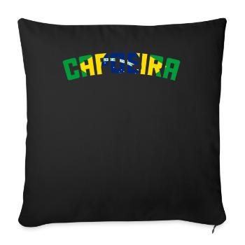 Capoeira - Sofa pillowcase 17,3'' x 17,3'' (45 x 45 cm) - black - Front