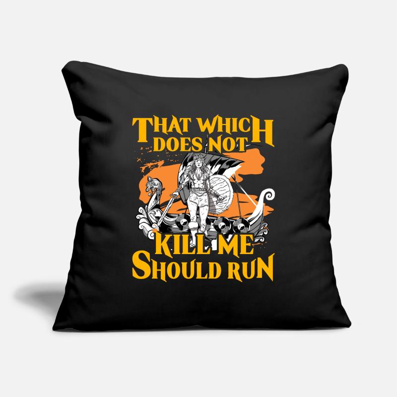 That which does not kill me should run Sofa pillowcase 17,3'' x 17,3'' (45 x 45 cm)