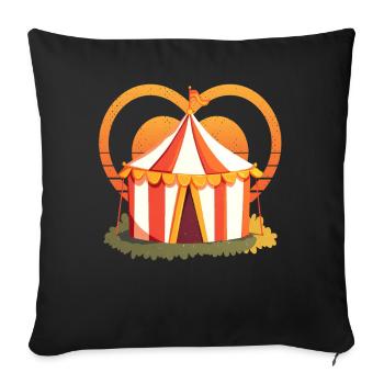 Circus - Sofa pillowcase 17,3'' x 17,3'' (45 x 45 cm) - black - Front