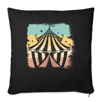 Circus - Sofa pillowcase 17,3'' x 17,3'' (45 x 45 cm) - black - Front