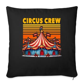 Circus Crew - Sofa pillowcase 17,3'' x 17,3'' (45 x 45 cm) - black - Front