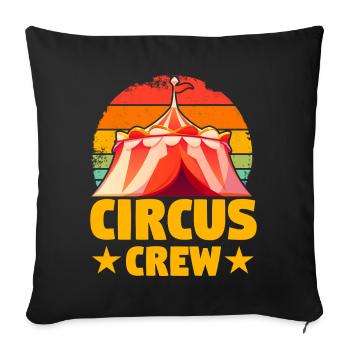 Circus Crew - Sofa pillowcase 17,3'' x 17,3'' (45 x 45 cm) - black - Front