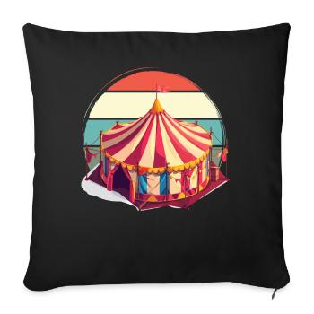 Circus - Sofa pillowcase 17,3'' x 17,3'' (45 x 45 cm) - black - Front