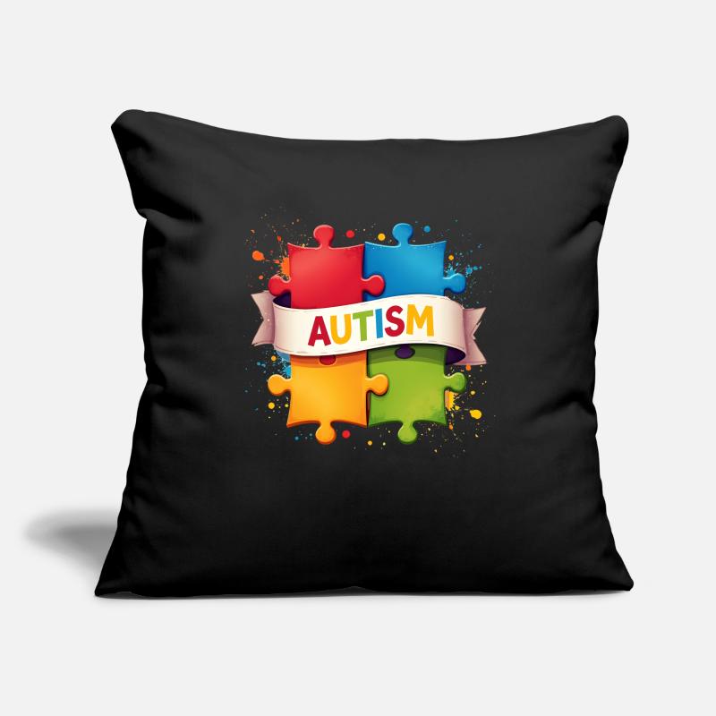 Autism Puzzle Sofa pillowcase 17,3'' x 17,3'' (45 x 45 cm)