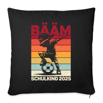 Enrollment Back to School Boys Schoolchild 2025 - Sofa pillowcase 17,3'' x 17,3'' (45 x 45 cm) - black - Front