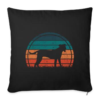 Bardino Majorero Canario Vintage Rétro - Housse de coussin décorative 45 x 45 cm - noir - Devant