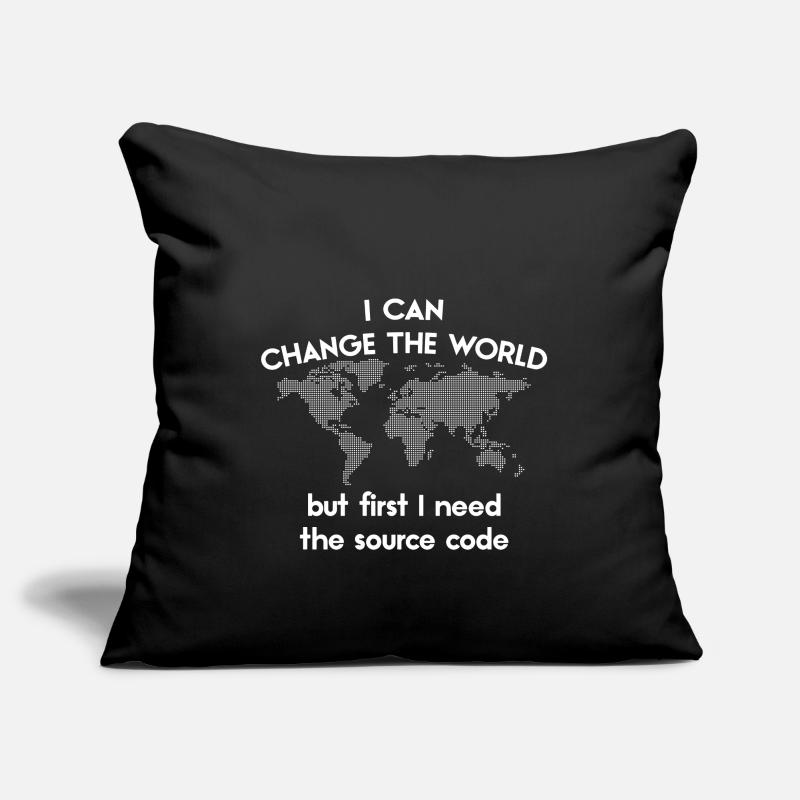 funny speech coding source code programmer Sofa pillowcase 17,3'' x 17,3'' (45 x 45 cm)