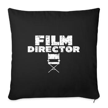 Film Director Movie Crew Chair Uniform - Sofa pillowcase 17,3'' x 17,3'' (45 x 45 cm) - black - Front