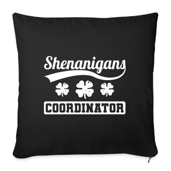 Coordonnatrice des manigances Clover - Housse de coussin décorative 45 x 45 cm - noir - Devant