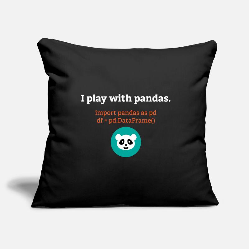 Pandas Data Science Computer Science Gift Sofa pillowcase 17,3'' x 17,3'' (45 x 45 cm)