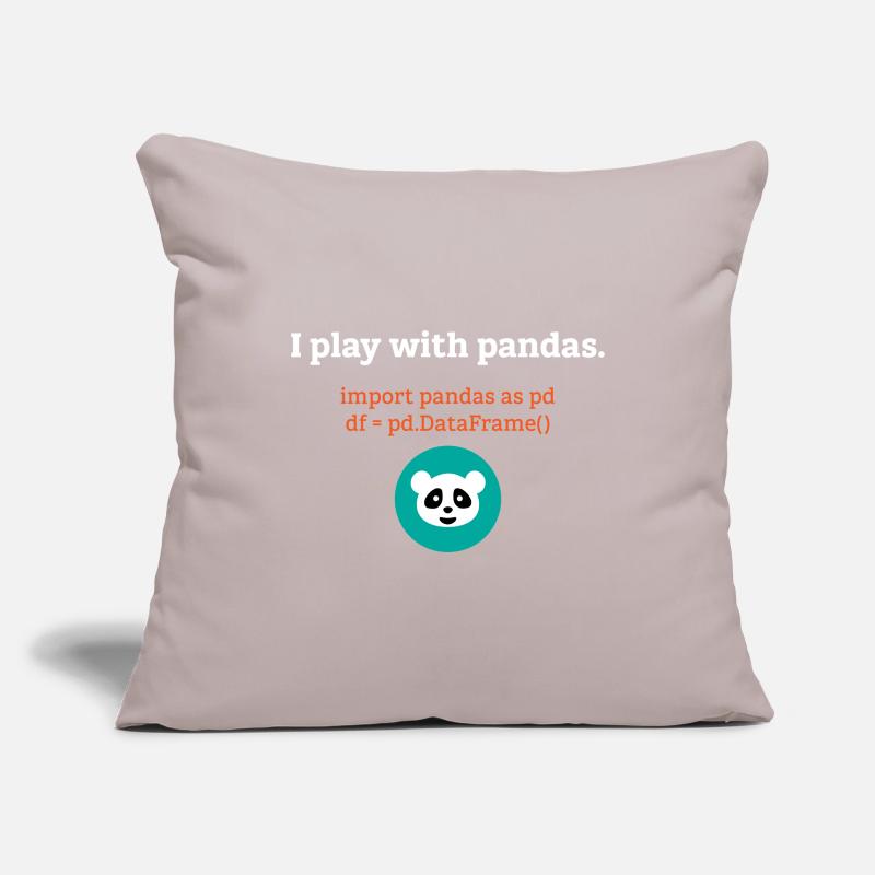 Pandas Data Science Computer Science Gift Sofa pillowcase 17,3'' x 17,3'' (45 x 45 cm)