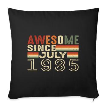 Juli 1985 Geburtstagsgeschenk Juli 1985 Jahrgang - Sofakissenbezug 45 x 45 cm - Schwarz - Vorne