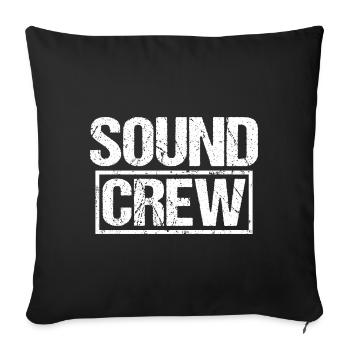 Sound Audio Crew Uniform Member - Sofa pillowcase 17,3'' x 17,3'' (45 x 45 cm) - black - Front