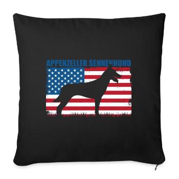 Berger belge malinois - Housse de coussin décorative 45 x 45 cm - noir - Devant