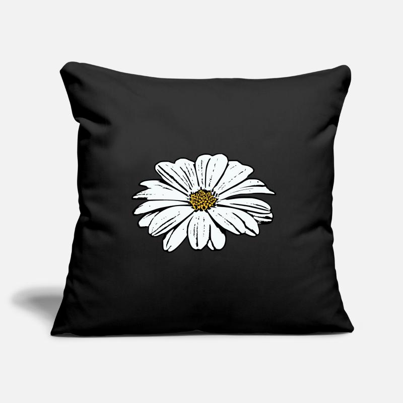 Fleur Blanche Fleurs Blanches Fleurs Blanches Fleurs Blanches Housse de coussin décorative 45 x 45 cm