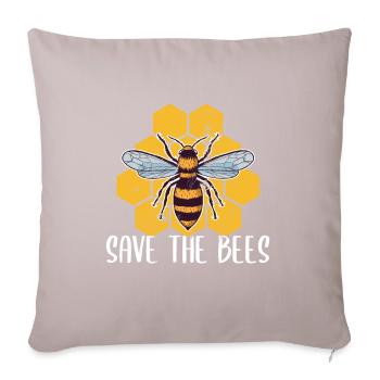 Apiculteur Save the Bees Apiculture Gift - Housse de coussin décorative 45 x 45 cm - taupe clair - Devant