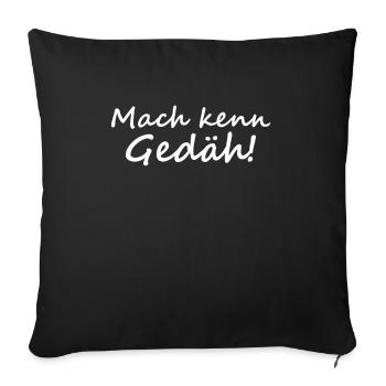 Siegerland Mach kenn Gedäh - Sofakissenbezug 45 x 45 cm - Schwarz - Vorne