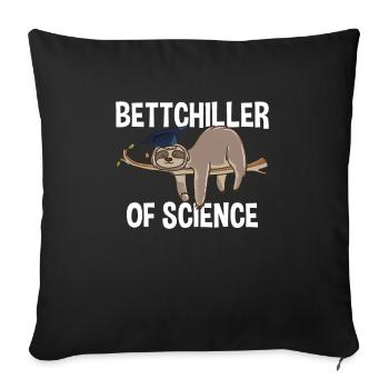 Bettchiller Bachelor Of Science - Sofakissenbezug 45 x 45 cm - Schwarz - Vorne