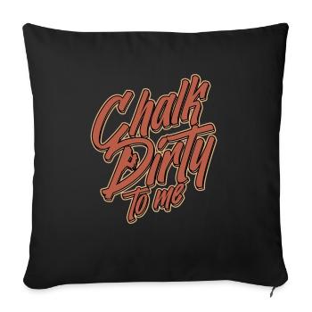 Climbing Mountaineering Climbers - Sofa pillowcase 17,3'' x 17,3'' (45 x 45 cm) - black - Front