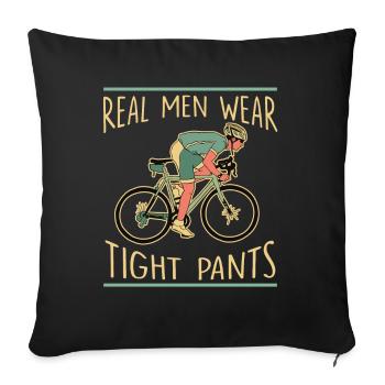 Road Bike Bicycle Road Cyclist Cycling Cyclist - Sofa pillowcase 17,3'' x 17,3'' (45 x 45 cm) - black - Front