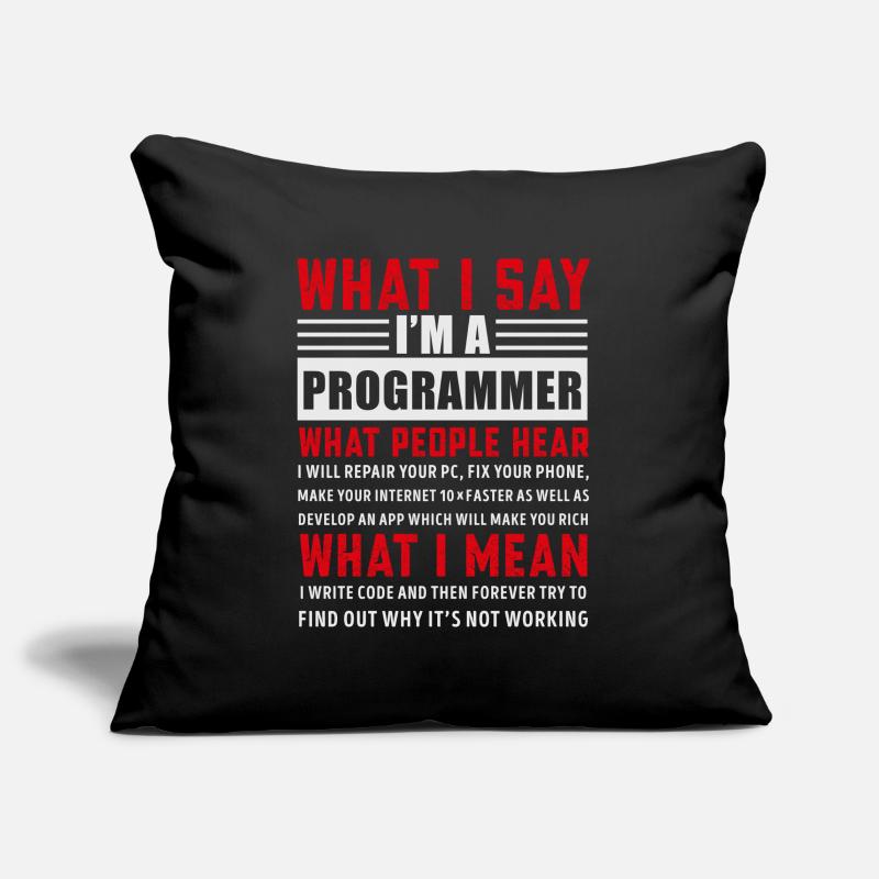 Lustige Programmierung Programmierung Programmierer Geschenk Sofakissenbezug 45 x 45 cm