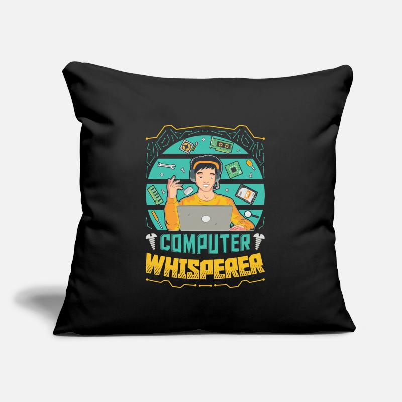 Support informatique Computer Whisperer Housse de coussin décorative 45 x 45 cm
