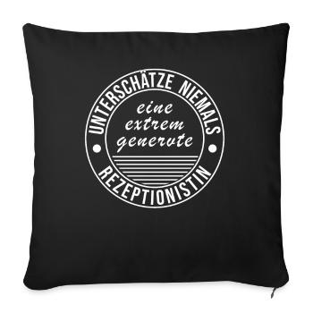 Unterschätze Niemals Niemals Eine Extrem - Sofakissenbezug 45 x 45 cm - Schwarz - Vorne