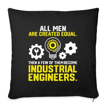 All Men Are Created Equal - Sofakissenbezug 45 x 45 cm - Schwarz - Vorne