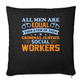 All Men Are Created Equal - Sofakissenbezug 45 x 45 cm - Schwarz - Vorne