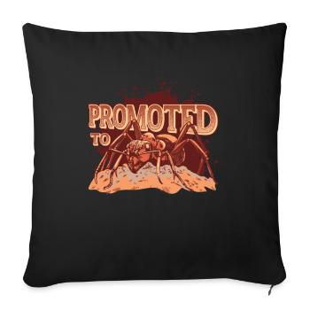 Promu au rang de tante Ant Pregnancy - Housse de coussin décorative 45 x 45 cm - noir - Devant