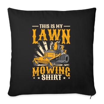 C’est ma tondeuse à gazon - Housse de coussin décorative 45 x 45 cm - noir - Devant
