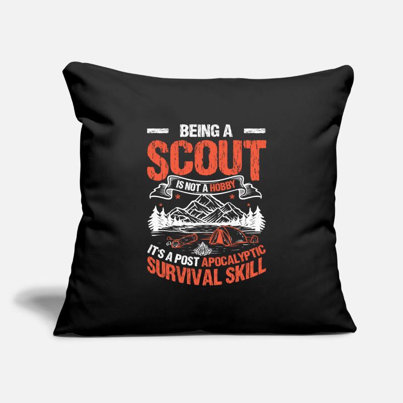 Is A Post Apocalyptic Survival Skill Scouting Sofa pillowcase 17,3'' x 17,3'' (45 x 45 cm)