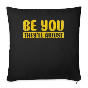 Motivate Inspire Encouragement Positivity Slogan - Sofakissenbezug 45 x 45 cm - Schwarz - Vorne