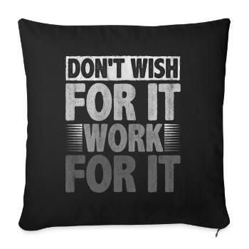 Motivate Inspire Encouragement Positivity Slogan - Sofakissenbezug 45 x 45 cm - Schwarz - Vorne