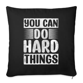 Motivate Inspire Encouragement Positivity Slogan - Sofakissenbezug 45 x 45 cm - Schwarz - Vorne