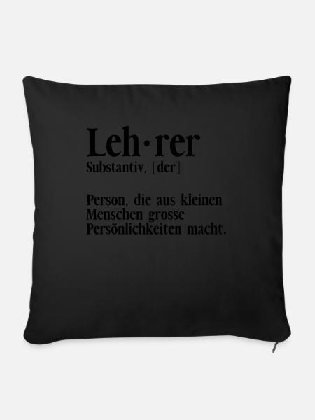 Klassenlehrer Lehrer Substantiv - Sofakissenbezug 45 x 45 cm - Schwarz