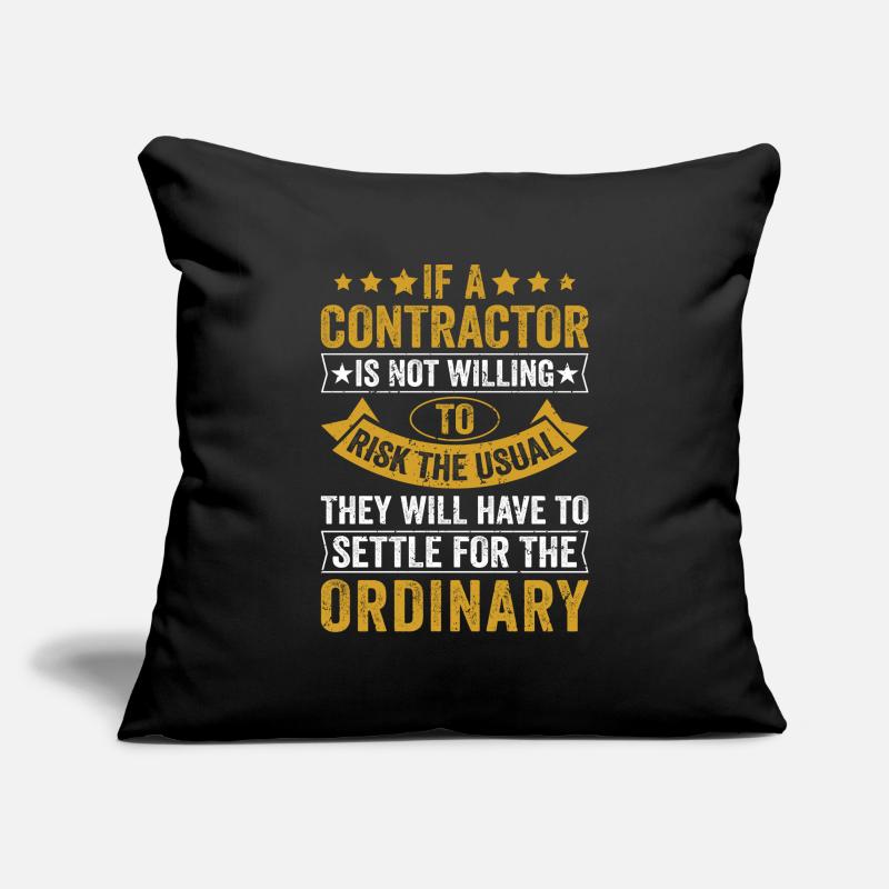 Entrepreneur général Construction Bricoleur Constructeur Housse de coussin décorative 45 x 45 cm