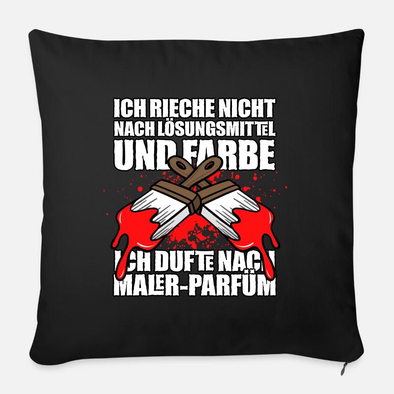 Maler - Sofakissenbezug 45 x 45 cm - Schwarz
