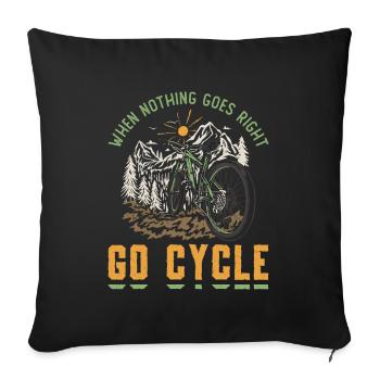 I FREAKIN LOVE Mountain Bike MTB - Sofa pillowcase 17,3'' x 17,3'' (45 x 45 cm) - black - Front