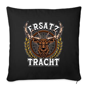 Ersatz Tracht - Sofakissenbezug 45 x 45 cm - Schwarz - Vorne
