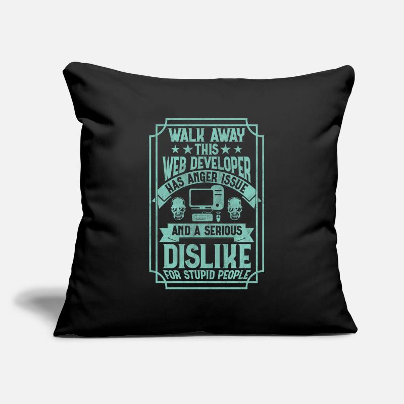 Funny Programmer Web Developer Funny Sofa pillowcase 17,3'' x 17,3'' (45 x 45 cm)