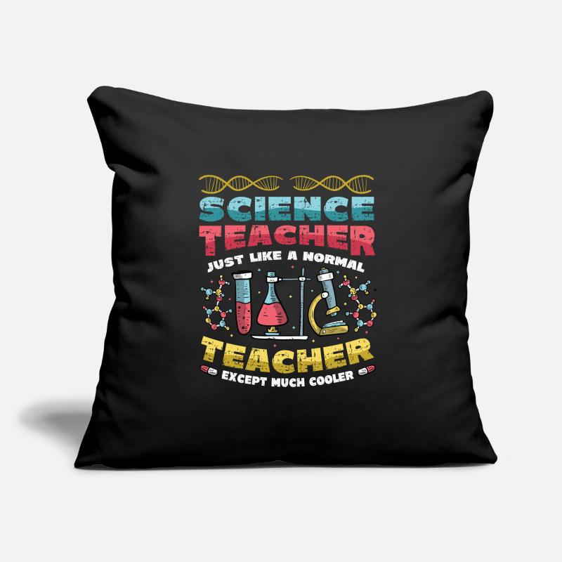 Professeur de sciences, beaucoup plus cool. Housse de coussin décorative 45 x 45 cm